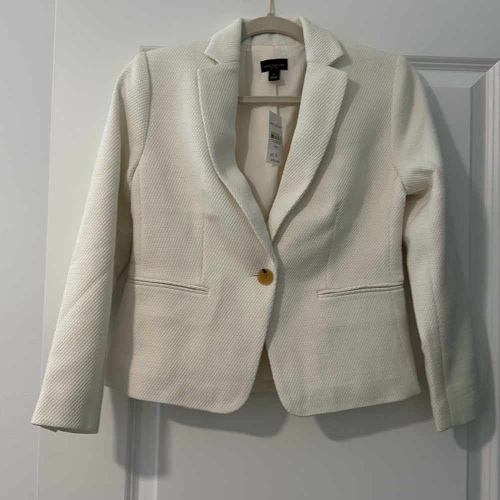 Ann Taylor factory textured blazer 00